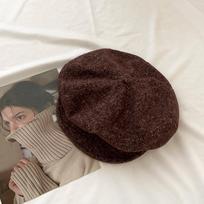 Warm Japanese Retro Berets Knitted Newspaper Hat Vintage Octagonal Hat  for Women Girls ruda