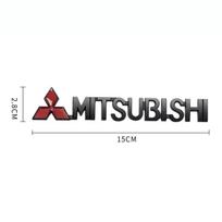 For Mitsubishi RALLIART ASX Triton Outlander Lancer Mirage Xpander Triton Metal 3D Car Front Grille Badge Rear Trunk Sticker
