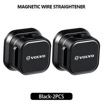 2pcs Car Phone Data Cable Organizer Management Clamp Holder For Volvo S60 S80 S90 C30 XC40 XC60 XC70 XC90 V40 V60 V90 T6