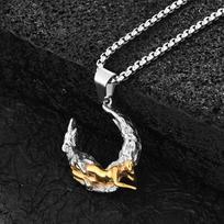 Moon Muse Necklace Female Design Sense Moon Pendant Trend Jewelry Cold Wind Simple Clavicle Chain
