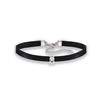 Choker Necklace Women'S Black Rope Collarbone Chain Neckband Black Necklace Collar Neck Jewelry Small Short Necklace