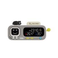 Smart Desktop Temperature and Humidity Clock Electric Digital Home Temperature and Humidity Meter Smart Fun Reminder
