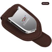 Car Glasses Clip Metal Auto Sun Visor Eyeglass Holder For Cadillac Emblem ESCALADE ATS BLS CT4 CT6 SRX STS XT4 XT5 SLR XT6 XTS ruda