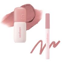 Colorgram Nude Blur Tint 02 Charming Pink (Lip Pencil 02 Set) - Soft Matte Lip & Cheek Tint - Lightweight, Long-lasting, Highly Moisturizing,