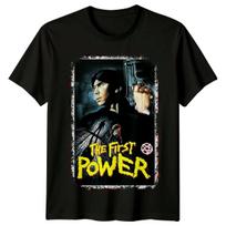 Pirmoji jėga (1990 m) Filmo plakato įkvėpti marškinėliai Retro 90s marškinėliai Unisex S