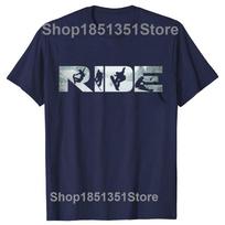 Ride Snowboard Funny Snowboarding Lover Graphic Tshirts Unisex Womens Fashion Casual Tshirt 100 Cotton Loose Oversized T Shirt S