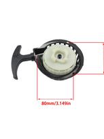 Mini Moto Easy Pull Starter 47cc 49cc Recoil Start 2 Stoke Pocket Bike ATV Quad Dirt Pit Bike Engine Parts  Aluminum Alloy juoda