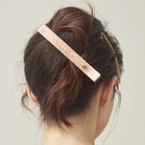 Epoxy Marble Alligator Clip JP-26-035CC beige
