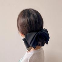 Updo Hairpin Long Hair Hairpin Angel Scrunchie Chiffon Double Wing Lovely Hairpin Black