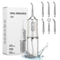 Oral Irrigator 3 Modes Usb Rechargeable Dental Water Jet 220ml Water Tank Waterproof Teeth Cleaner