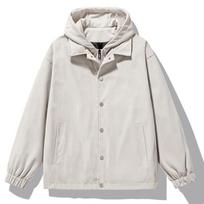 Hong Kong Style Casual Large Size Trendy Sports Couple Neutral Stand-up Collar Jacket Men's Jacket Men's Suede Jacket M chaki