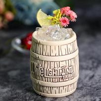 Karštas Baltas Žaibas Vyno Statinė TIKI Baras Keramika Kokteilių Stiklas Klasikinis amerikietiško stiliaus Pina Colada Maitai Alaus puodelis Alaus puodelis Wine Barrel Mug 550ml 19oz