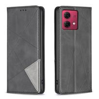 Magnetinis piniginės odinis dėklas Flip telefono dangtelis, skirtas Moto G84 G54 G14 G71 G52 X30 Edge 30 Pro E30 E13 E40 G22 G51 G200 5G G ST Power Moto E40/E30 juoda