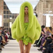 Naujas keptas gatvės aplinkai draugiškas dirbtinio lapės kailio gobtuvas moteriška aukščiausios kokybės kailinė šilta striukė S