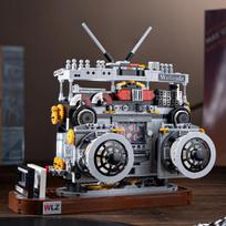 Classic Retro Radio Mini Building Blocks Cool 3D Assembled Camera Model Plastics Brick Toys For Kids Christmas Collection Gift No Box