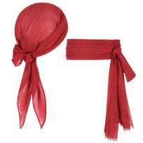 2Pcs/set Versatile Pirate Captain Turban Captain Jack Sparrow Cosplay Props Red