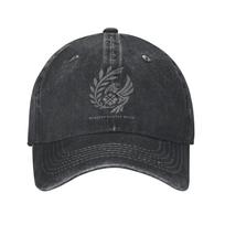 Monster Hunter Wilds Unisex Women Baseball Caps Forbidden Lands Research Commission Distressed Denim Hats Vintage Outdoor Headwear Adjustable