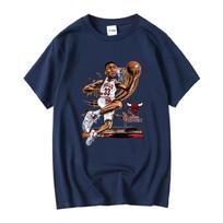 Vintage plovimo Scottie Pippen karikatūros marškinėliai 90-ųjų stiliaus krepšinis The Last Dance ilgomis arba trumpomis rankovėmis Vintage plovimo 2XL