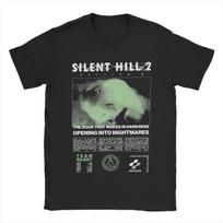 Unisex Silent Hill 2 T Shirts Clothing Casual Short Sleeve Round Neck Tee Shirt Adult TShirts Women clothing S