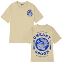 Funny Greasy Spoon Breakfast Graphic Design Fashion Hot Sale Tshirt Unisex Women Hiphop Oversized Tshirts Summer Cotton T Shirt S