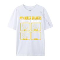 Funny Cocker Spaniel Training Guide Tshirt Black T Shirts Personalized Hip Hop Cotton Tops  Tees Comfortable for Male S