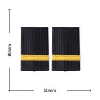 Pilot & Crew Uniform Shoulder Strap with Metal Thread and Silk Ribbon Weaving
