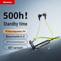 Newmine C66 Neckband Sports Bluetooth Earphones