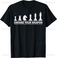 Funny Chess Gift for Chess Lover Kids Boys Girls Cool Player TShirt Unisex Summer Streetwear Tops Customizable Summer Tops S