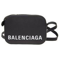 Balenciaga Letter Logo Leather Zipper Crossbody Bag Small Women bags Black 558172-0OTDM-1000 Basic Set (Bag+Dust Bag)
