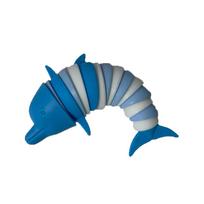 Stress Reliever Fidget Toy Kids Adults Funny Buckle Slug Dolphin Shark Anxiety Anti Stress Squishy Toy Colorful Slug lobster Toy