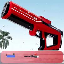 Electric Water Guns For Adults Powerful Squirt Automatic Water Suction Water Blasters Summer Outdoor Beach Toy For Kids Gift raudona
