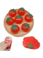 Summer Taba Squishy Water Polo Tomatoes Water Fights Fruits Tomatoes Novelty Fidget Toys Falling Can't Be Broken Autism Toys raudona