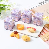 Squishy Blind Box – Baking Mochi Stress Ball Toy, Decompression Fidget for Kids, Wish Gift & Party Surprise šviesiai pilka spalva