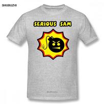 Serious Sam TShirt Serious Sam Replica T Shirt  Cotton Summer Tee Shirt Unisex Cute ShortSleeve Printed Tshirt S