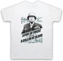 A Pint of Sweat Saves A Gallon of Blood Patton Quotations TShirt Summer Cotton Short Sleeve ONeck Unisexs T Shirt New S3XL S