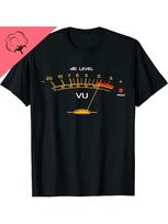 Vintage VU Meter Analog Audio Engineer Graphic TShirt 100 Cotton ONeck Short Sleeve Summer Casual Unisexs Tshirt Streetwear S