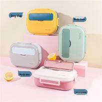 MAXCOOK 316L Stainless Steel 4-Compartment Lunch Box