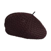 British Style Solid Color Hollow Weave Beret Thin Soft Summer Beret Large Size Hollow Breathable Painter Cap Summer Season kava