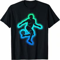 Soccer Game Kids Men Boys Soccer Player T-Shirt S įvairiaspalvis