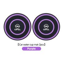 2pcs Silicone Car Cup Holder Coaster Non-Slip Anti Dust Cup Mat For Opel Insignia Corsa Zafira Mokka Grandland Antara Ampera
