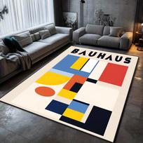 Modernist Bauhaus Eye Geometric Carpet Waterproof Living Room Floor Mat Bedroom Aesthetic Decor Home Decoration Rug 40x60cm(15x23 in)