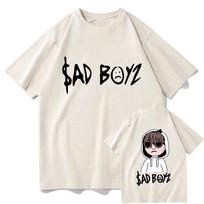 Junior H Merch Sad Boyz T Shirts Natanael Cano UnisexWomen Clothing Classic Tshirt Unisex Streetwear Cotton Tops Graphic TShirts S