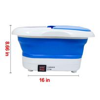 500W 220V 4 Non-slip Pads Foldable Foot Spa Bath Massager Convex Point Massage Heat Electric Oxygen Bubbles Foot Massage For Relieve