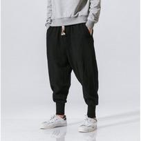Men's Style Harren's Baggy Wide-Legged Pants Fashion Comfortable Pant Plus Size M