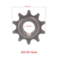 10 Teeth 420 16mm/17mm Chain Front Engine Sprocket with Cotter Open Pin for Coleman CT200 Trail 200 Mini Bike KT196 Go Kart