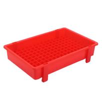 Thickened Plastic Lithium Battery Storage Box For 18650 Cells Divided Transport And Turnover Tray 35*22.8*8cm raudona