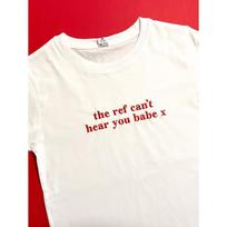 Men'S Crew Neck Short Sleeve T-Shirt for The Office: 'The Ref Can'T Hear You, Babe' Football Slogan Tee S