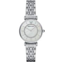 Emporio Armani AR1908 Klasikinis moteriškas laikrodis su perlamutriniu ciferblatu 32 sidabras