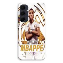 Case For Samsung galaxy A35 Kylian Mbappe Real Madrid wallpaper celebration Maniacase juoda