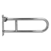 Flip Up Bathroom Grab Bar Stainless Steel Ergonomics 90 degrees  Vertical Rotation Wall Mount Toilet Handrails for Old